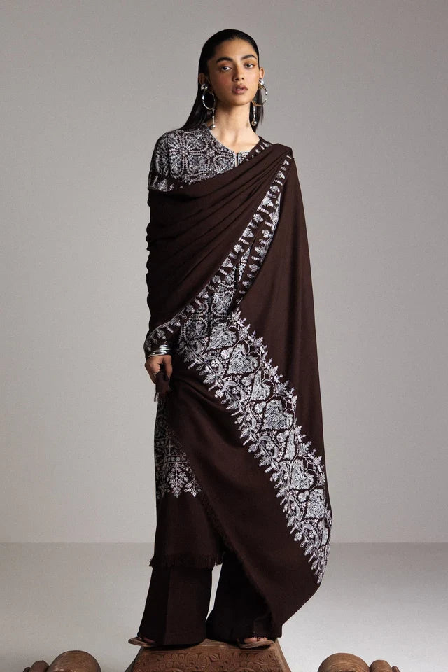 AQEEQ-D1 | WINTER UNSTITCHED SARAAB | ZARA SHAHJAHAN