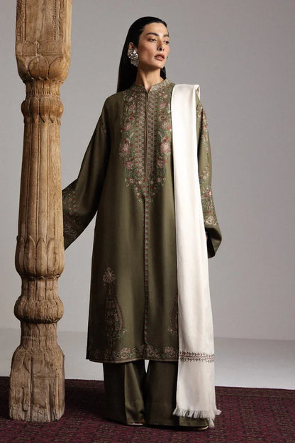 CHINAR-D2 | WINTER UNSTITCHED SARAAB | ZARA SHAHJAHAN