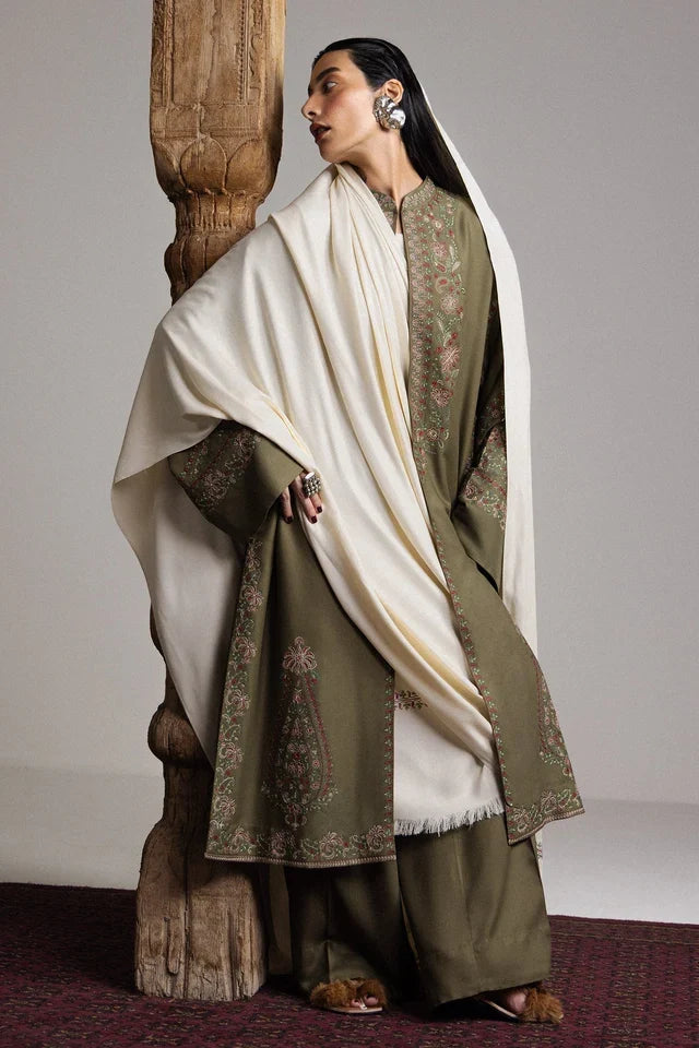 CHINAR-D2 | WINTER UNSTITCHED SARAAB | ZARA SHAHJAHAN