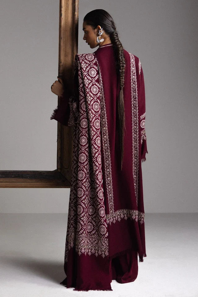 MEHRAB-D3 | WINTER UNSTITCHED SARAAB | ZARA SHAHJAHAN