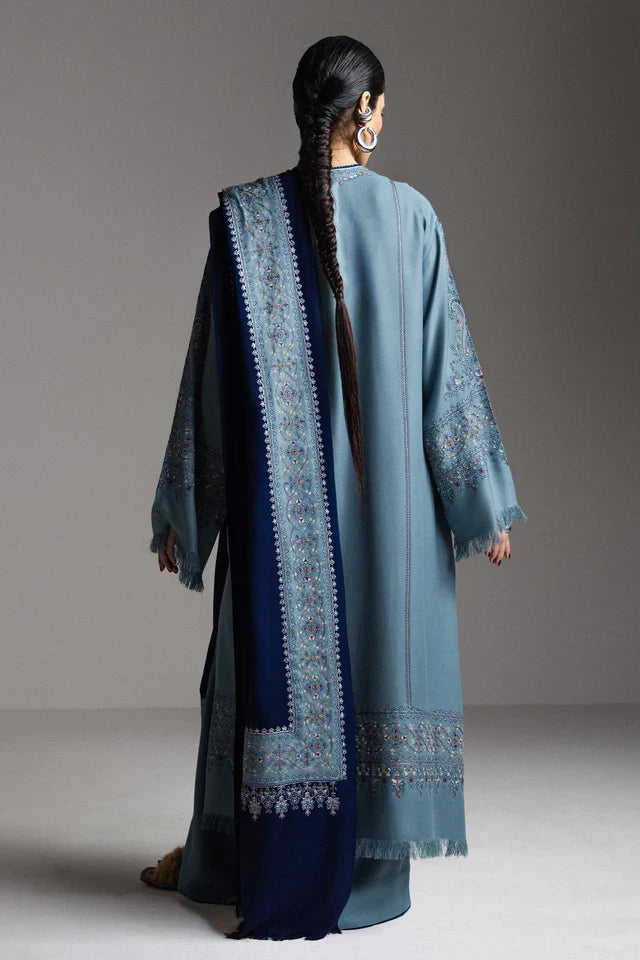 FIROZA-D9 | WINTER UNSTITCHED SARAAB | ZARA SHAHJAHAN