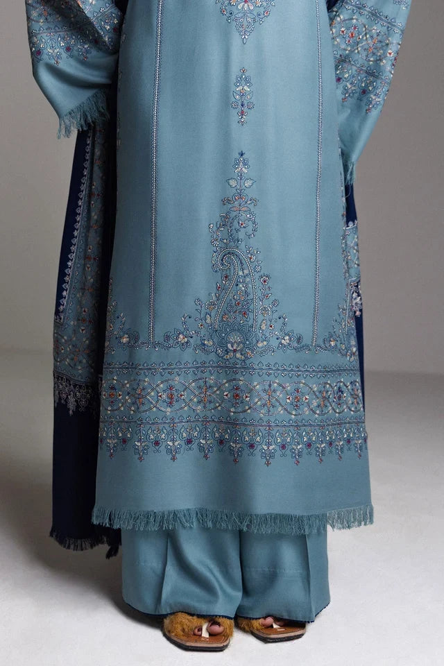 FIROZA-D9 | WINTER UNSTITCHED SARAAB | ZARA SHAHJAHAN
