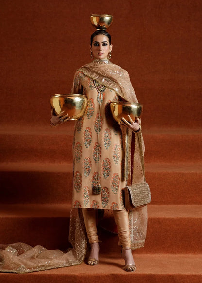 Perzik | Luxury Pret'23 | Hussain Rehar