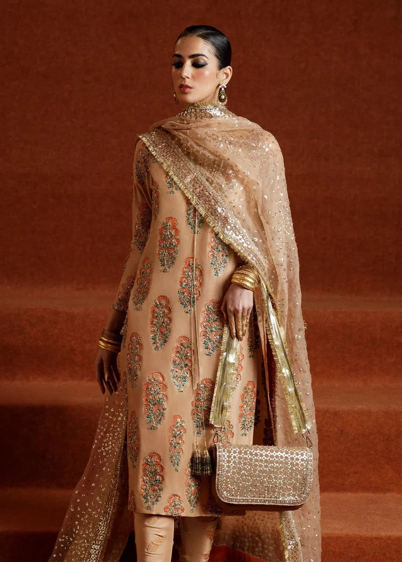 Perzik | Luxury Pret'23 | Hussain Rehar