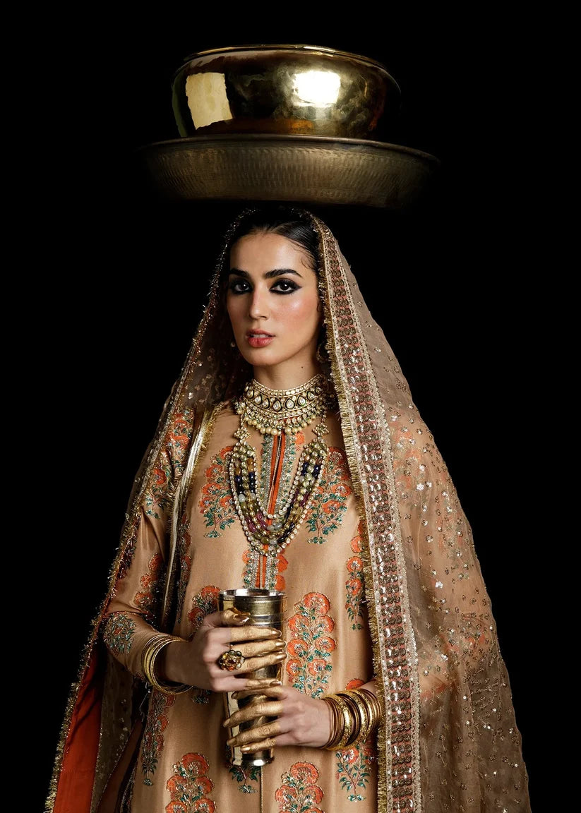 Perzik | Luxury Pret'23 | Hussain Rehar