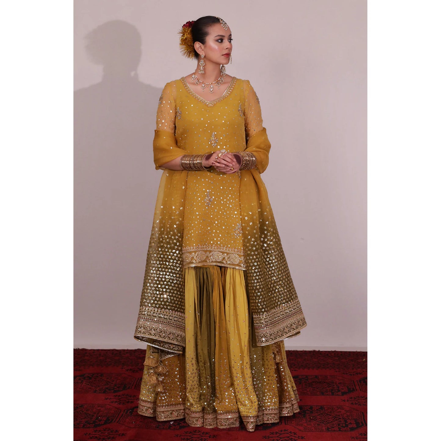 MEHENDI CHATTA PATTI OUTFIT | SHEESHAM 24 / 25 DYOT