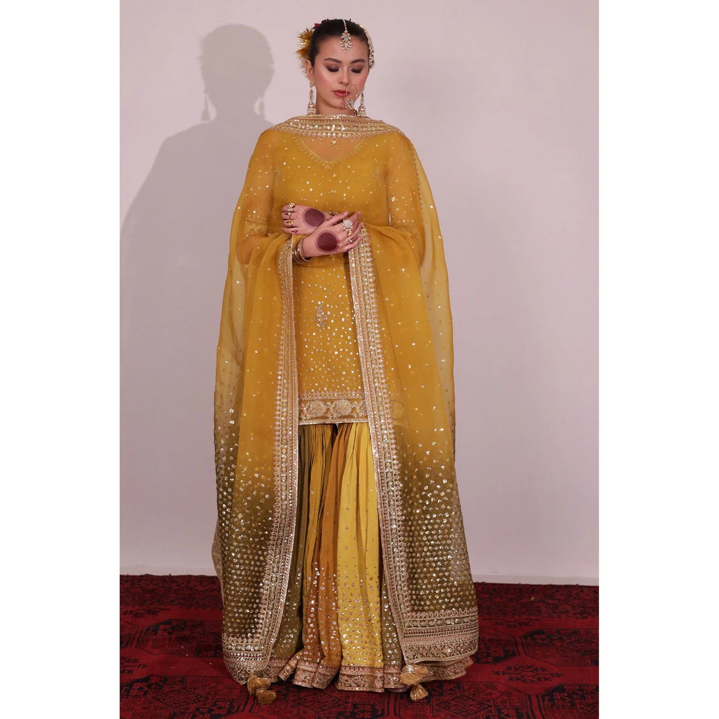 MEHENDI CHATTA PATTI OUTFIT | SHEESHAM 24 / 25 DYOT