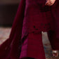 DEEP MAROON LUXURY EMBROIDERED LAWN (NEL-26601) | LUXURY LAWN X EID '26 | ZAIB