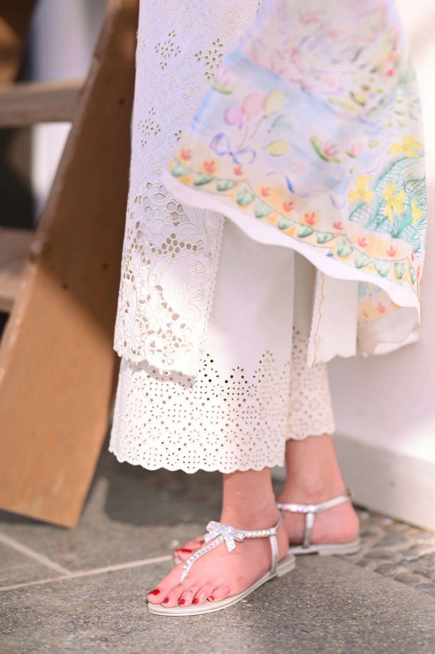 IVORY LUXURY EMBROIDERED LAWN SET (NEL-26604) | LUXURY LAWN X EID '26 | ZAIB