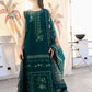 EMERALD GREEN LUXURY EMBROIDERED LAWN (NEL-26603) | LUXURY LAWN X EID '26 | ZAIB