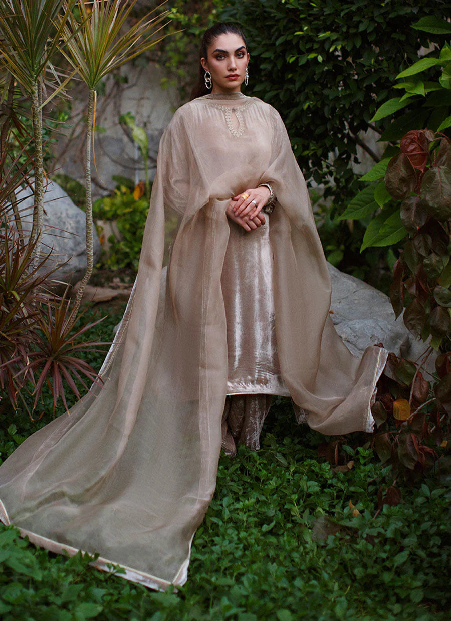 Alara Shirt and Dupatta | Velvet | FARAH TALIB AZIZ