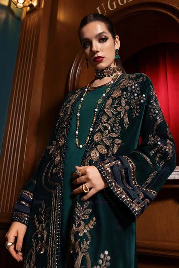 Maria.B Winter Luxe '25 - 3 Piece  Embroidered Velvet Suit | Wl-130