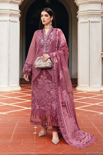 Maria.B Winter Luxe '25 - 3 Piece Embroidered Organza Suit | Wl-1304