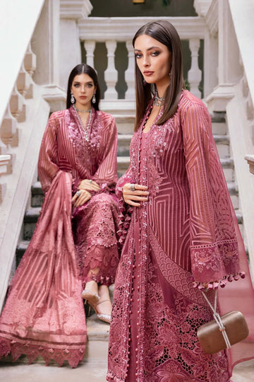 Maria.B Winter Luxe '25 - 3 Piece Embroidered Organza Suit | Wl-1304