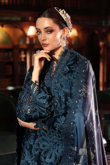 Maria.B Winter Luxe '25 - 3 Piece Embroidered Velvet Suit | Wl-1310