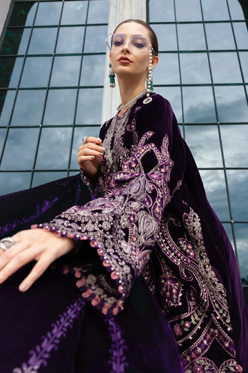 Maria.B Winter Luxe '25 - 3 Piece Embroidered Velvet Suit | Wl-1311