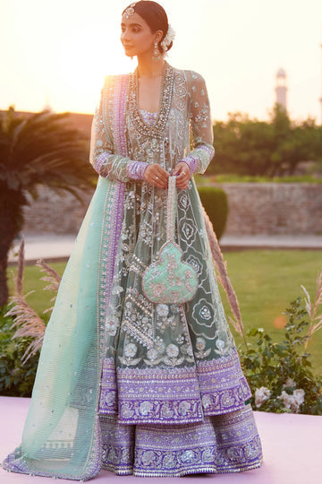 Zaha Gossamer Wedding Festive '25 - Zarqah-E-Pistachio (Zc25-03)