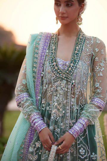 Zaha Gossamer Wedding Festive '25 - Zarqah-E-Pistachio (Zc25-03)