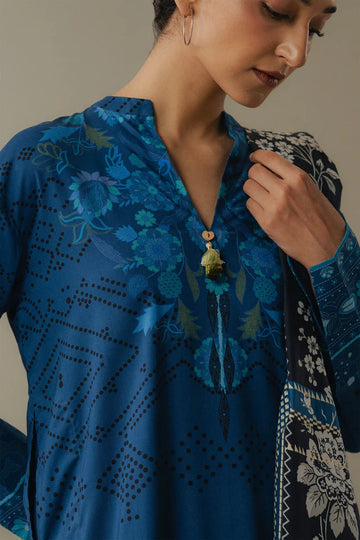 Coco By Zara Shahjahan Prints Edit V '25 - Terracotta Sky-9b