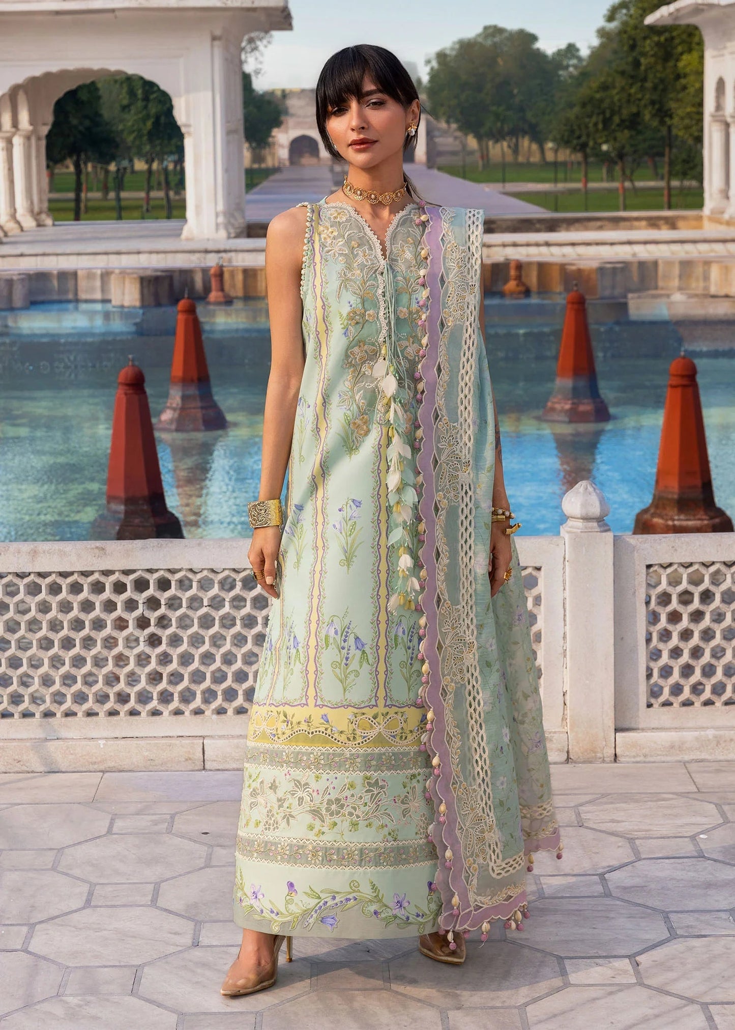 SUN-KISSED LETTER-D9B | Flow By Crimson Lawn'26 | CRIMSON