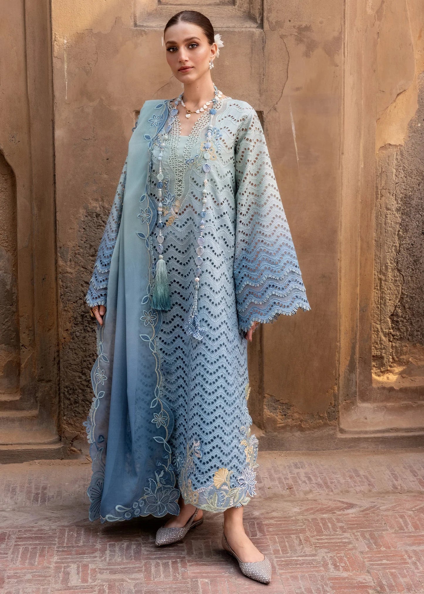 OMBRE LOVE - D8A | Flow By Crimson Lawn'26 | CRIMSON