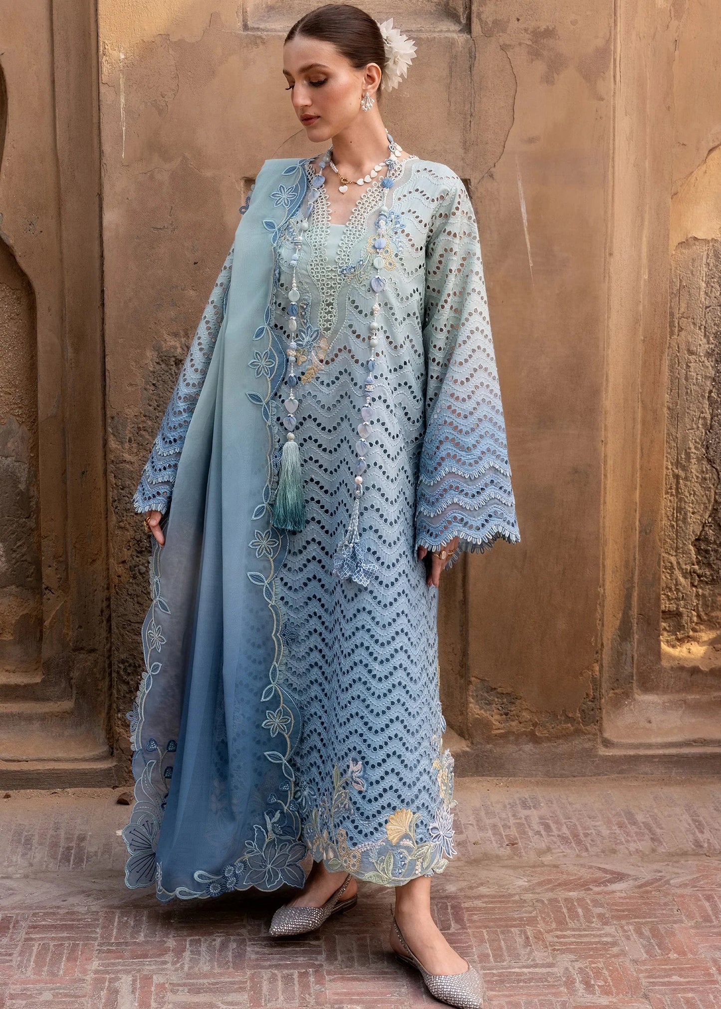 OMBRE LOVE - D8A | Flow By Crimson Lawn'26 | CRIMSON