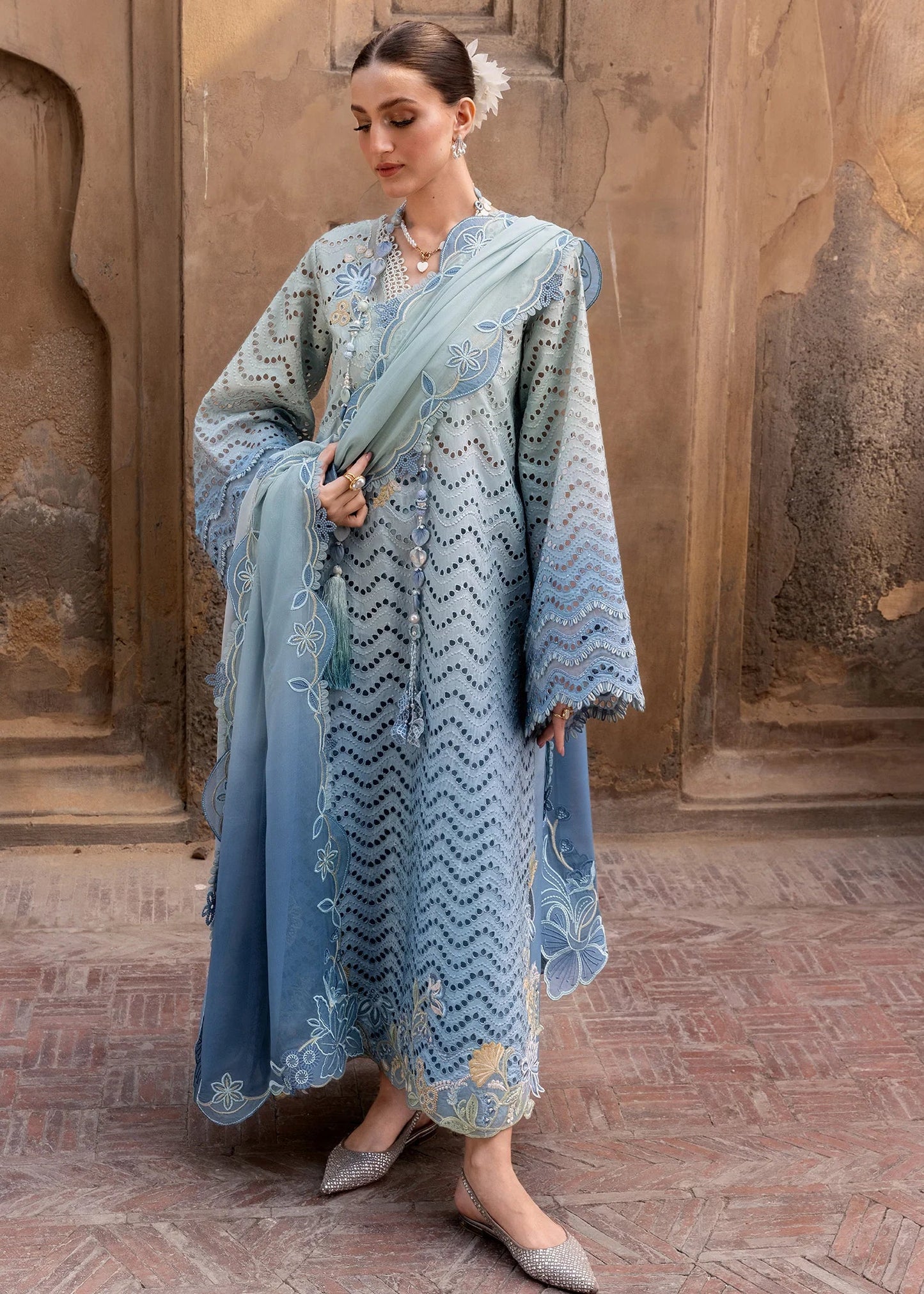 OMBRE LOVE - D8A | Flow By Crimson Lawn'26 | CRIMSON