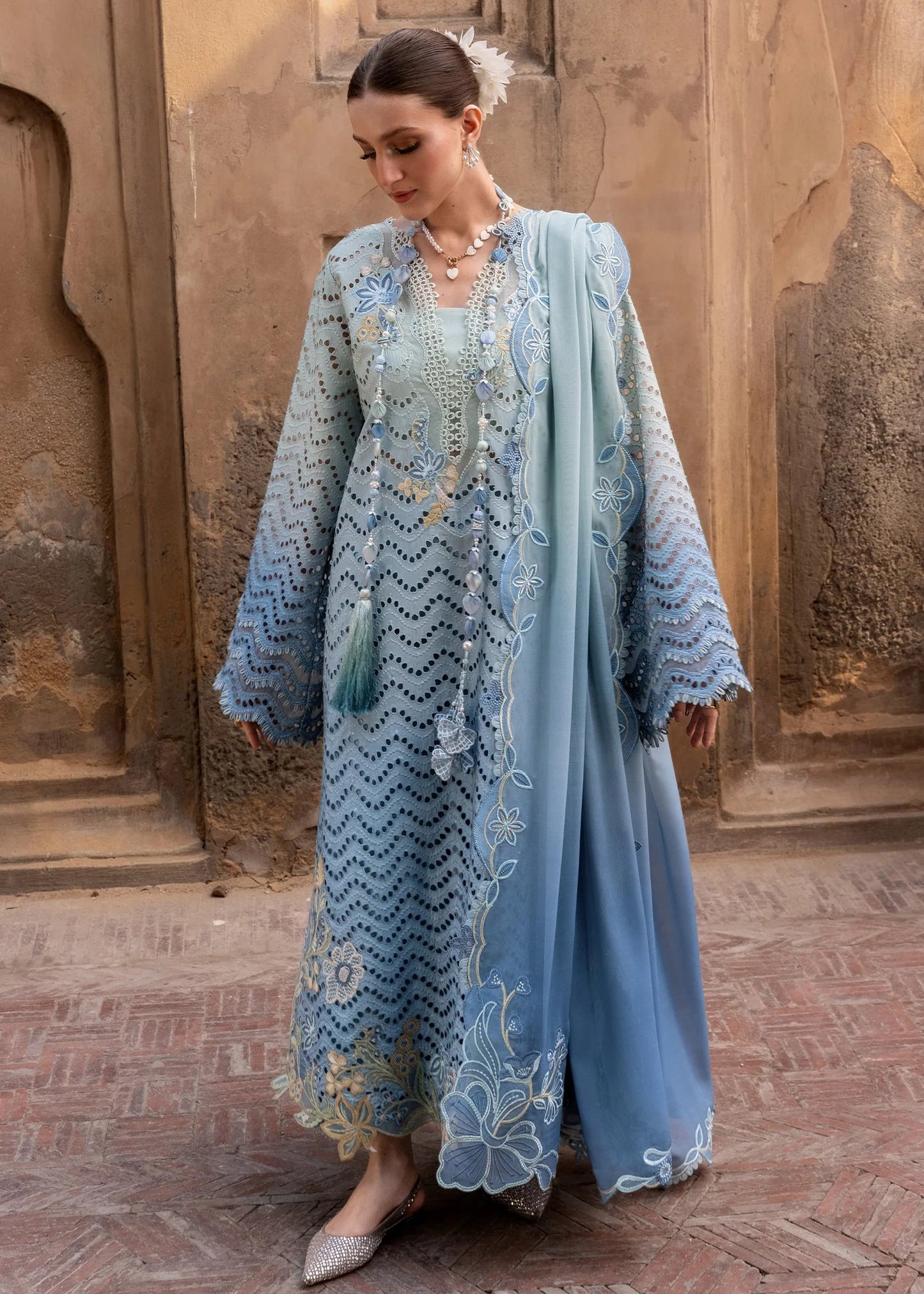 OMBRE LOVE - D8A | Flow By Crimson Lawn'26 | CRIMSON
