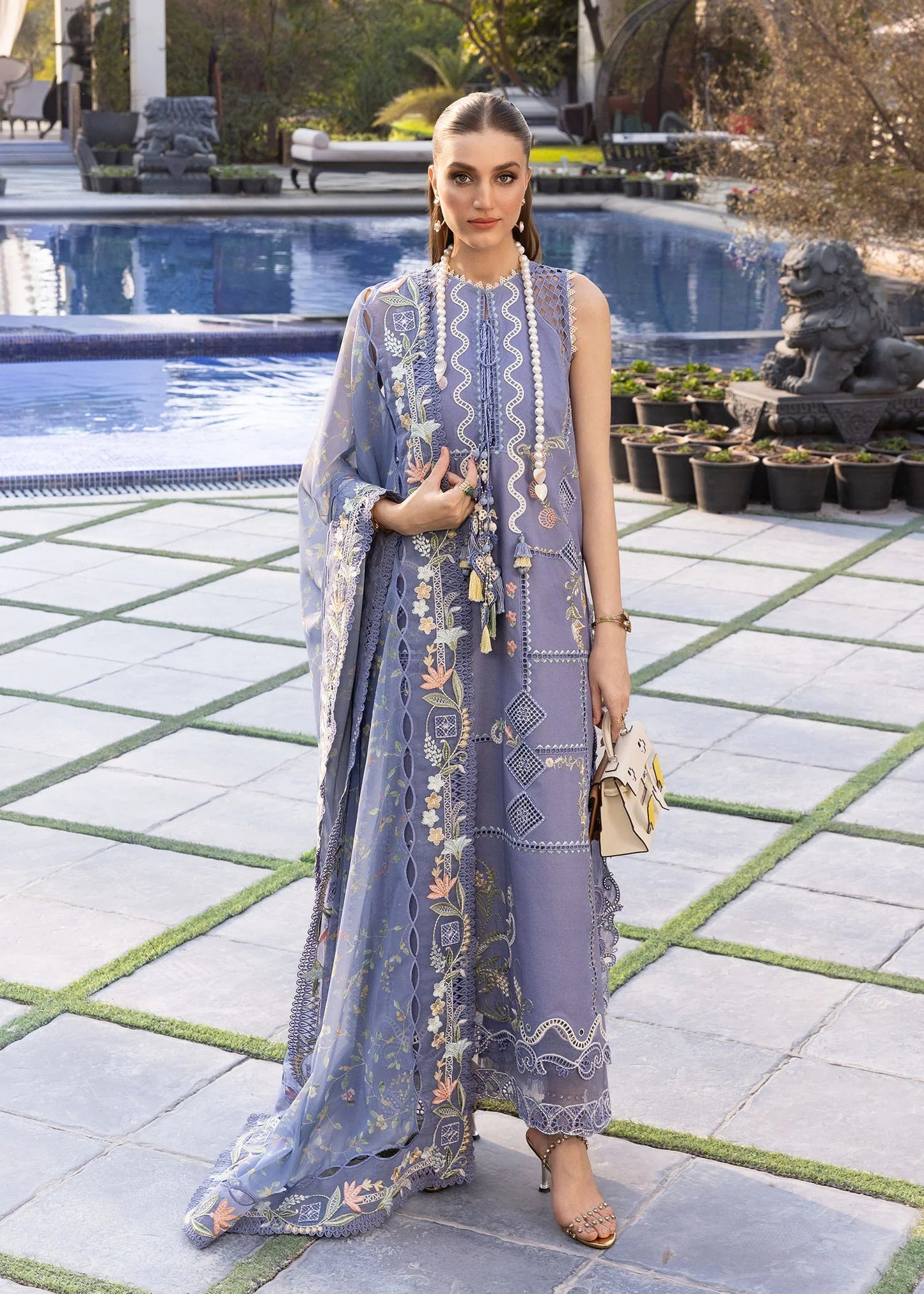 FLORAL SERENITY-D1B | Flow By Crimson Lawn'26 | CRIMSON