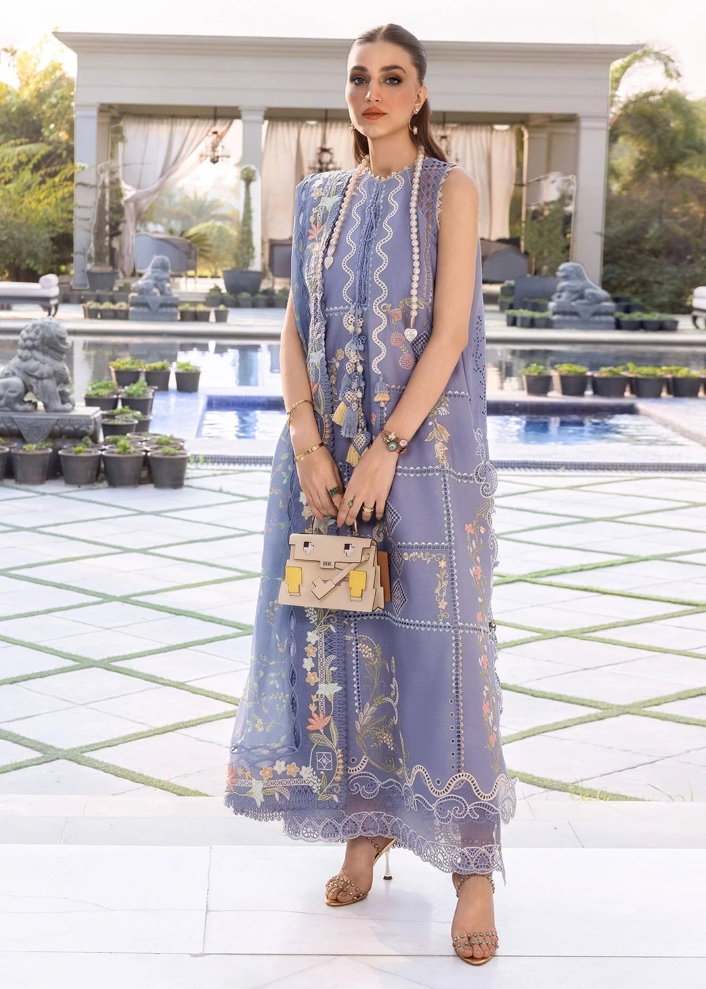 FLORAL SERENITY-D1B | Flow By Crimson Lawn'26 | CRIMSON