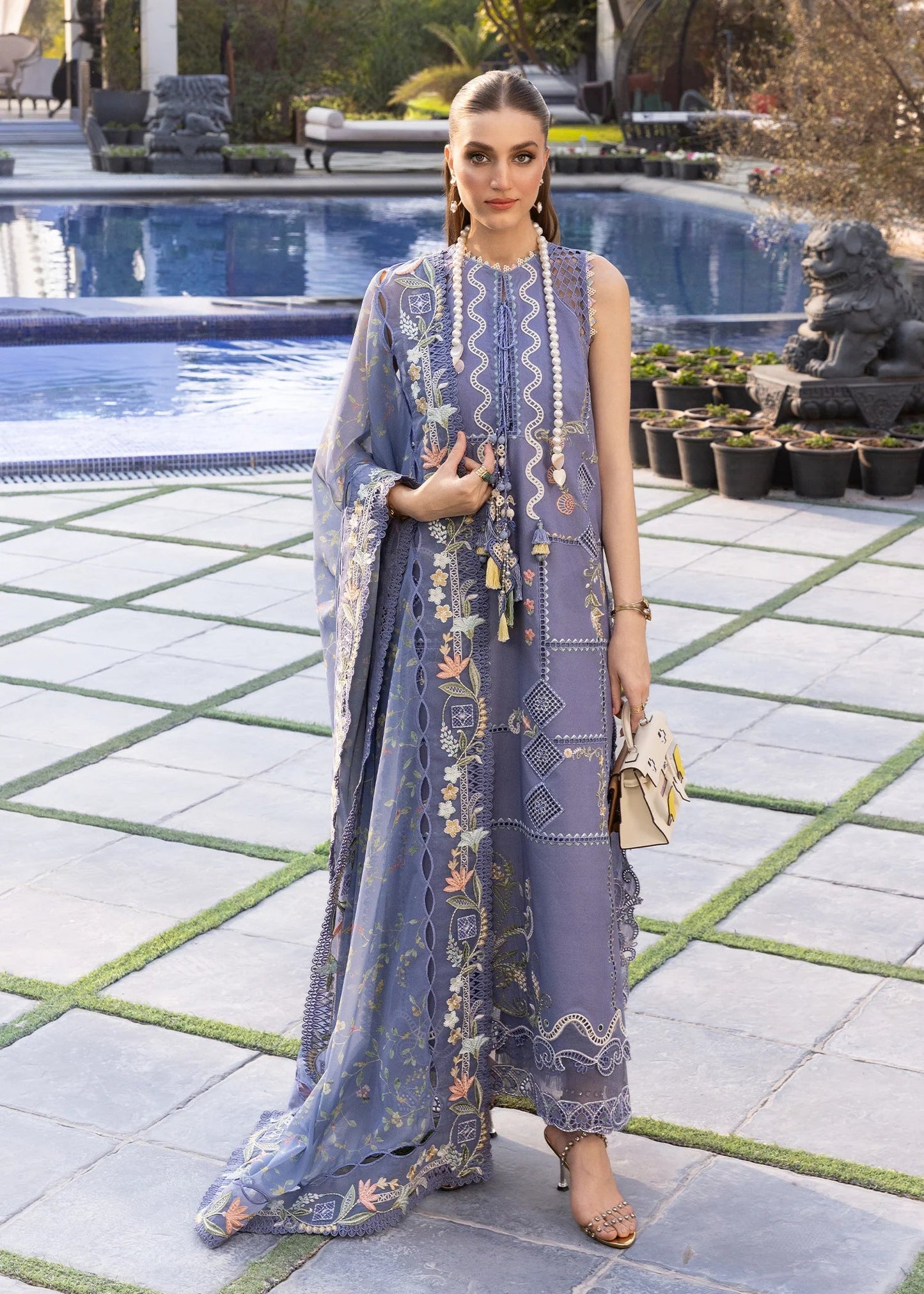 FLORAL SERENITY-D1B | Flow By Crimson Lawn'26 | CRIMSON