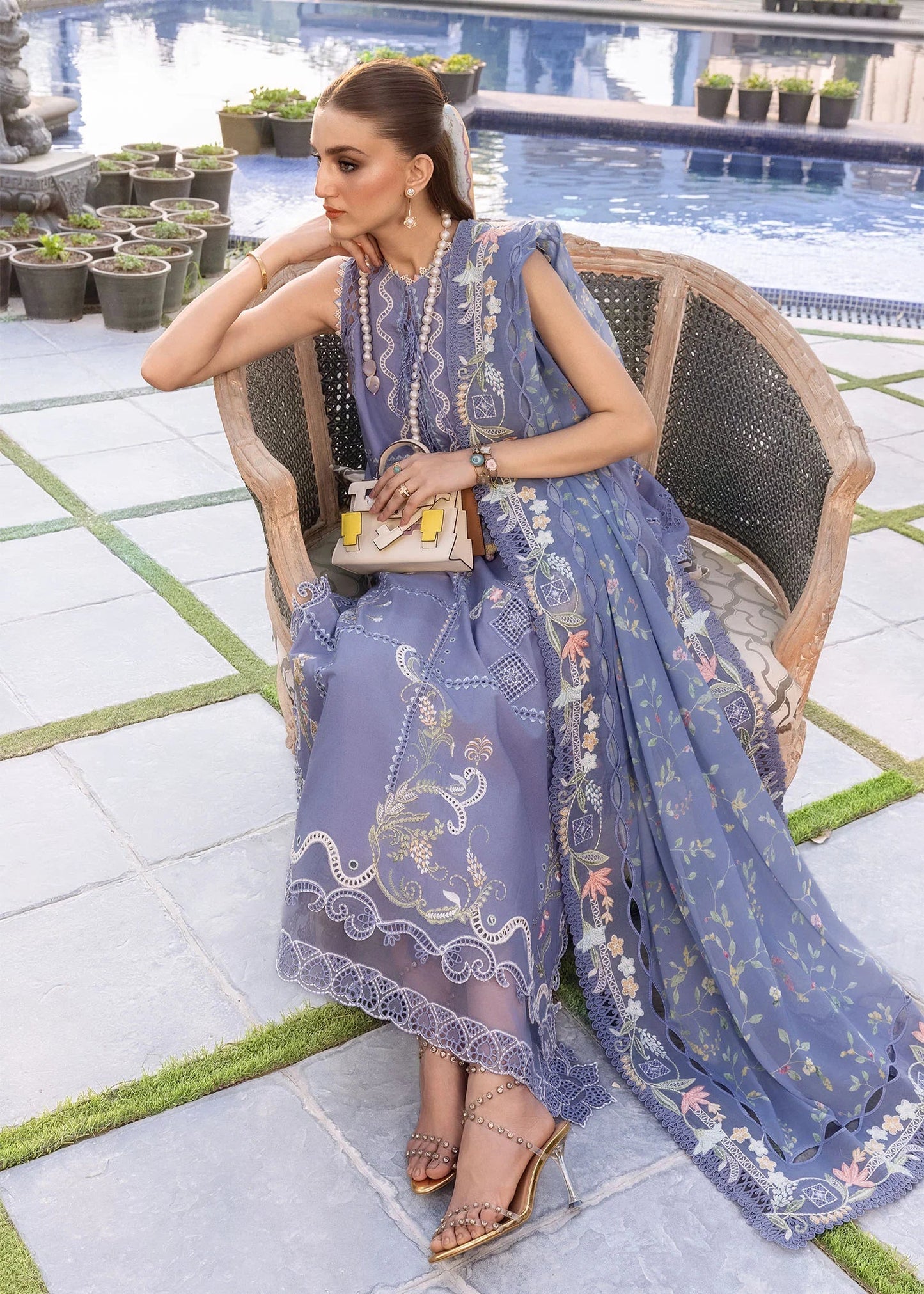 FLORAL SERENITY-D1B | Flow By Crimson Lawn'26 | CRIMSON