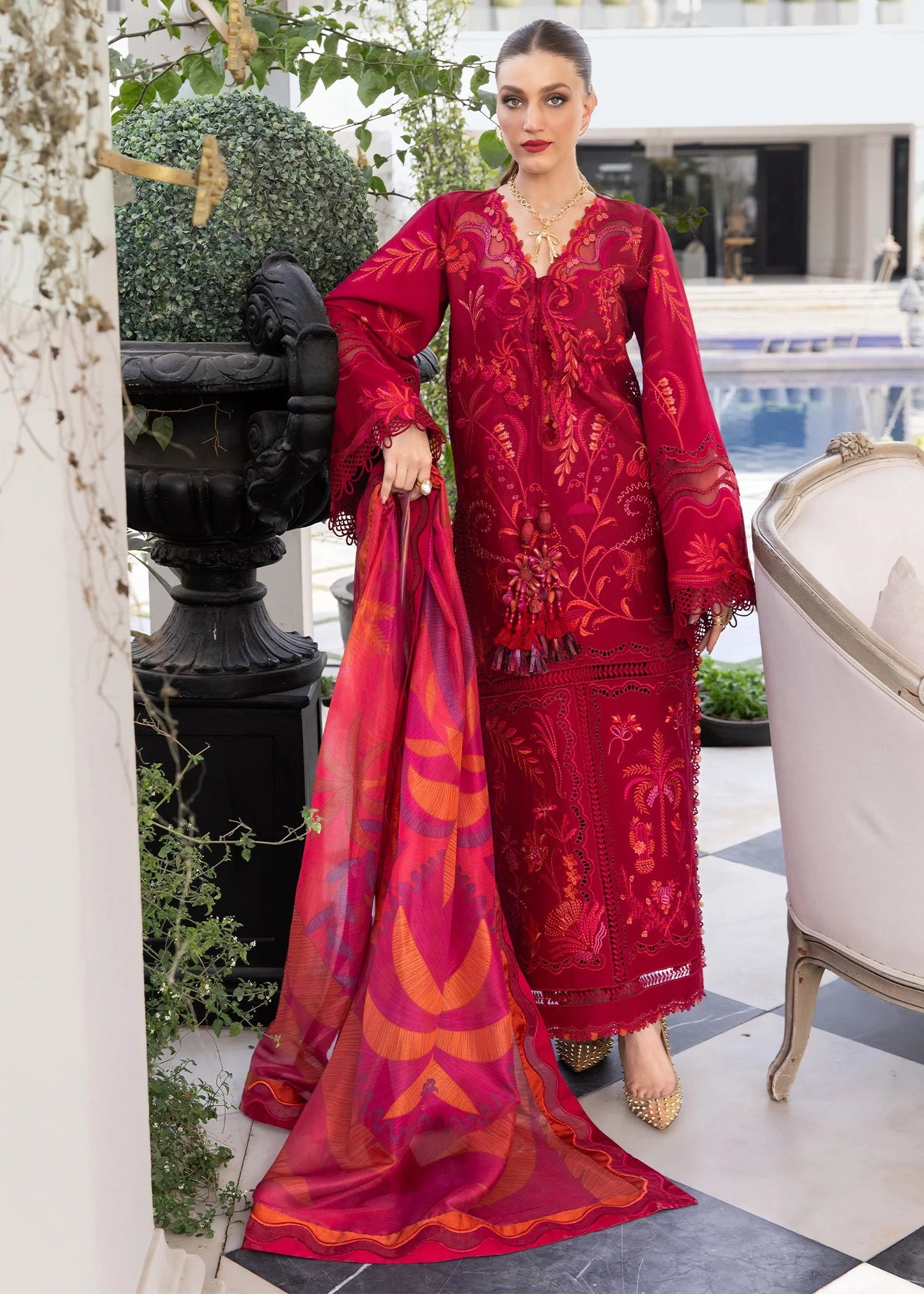 BEAUTY IN BLOOM - D3A | Flow By Crimson Lawn'26 | CRIMSON