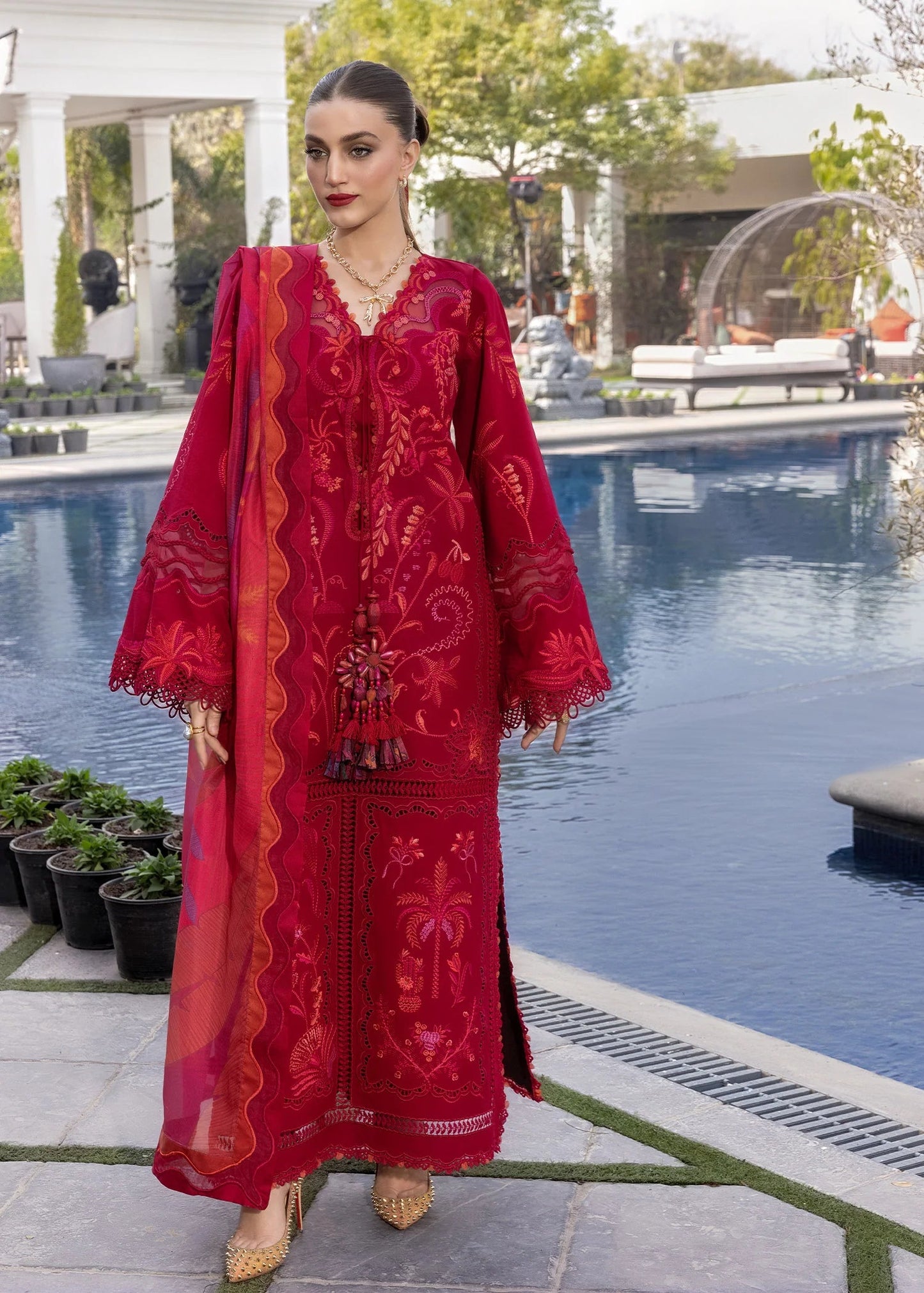 BEAUTY IN BLOOM - D3A | Flow By Crimson Lawn'26 | CRIMSON
