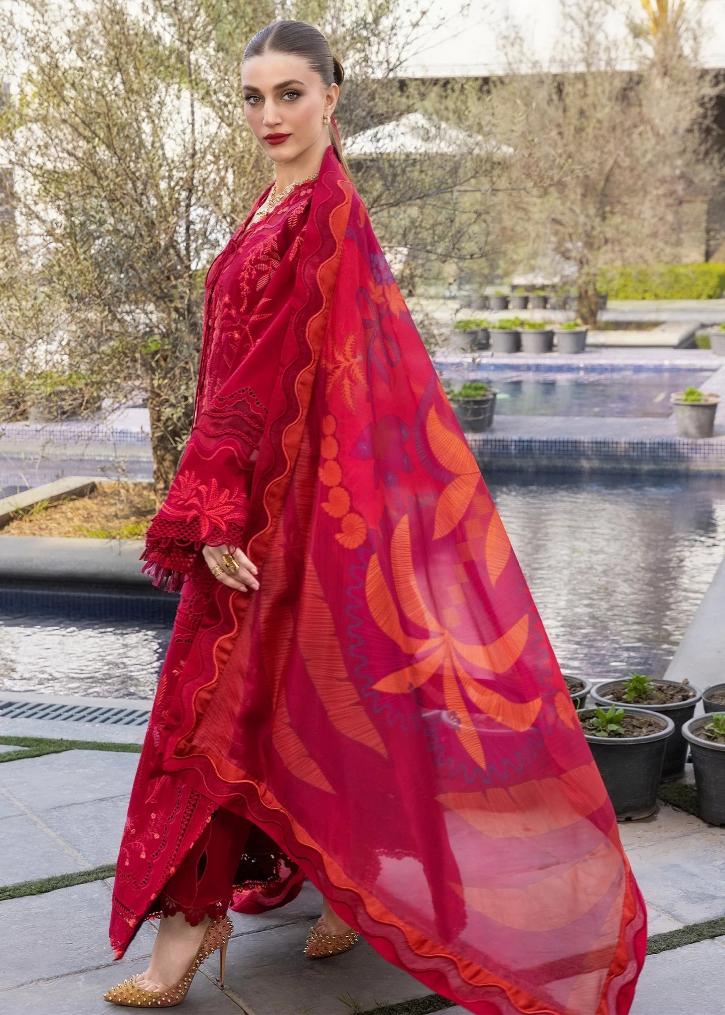 BEAUTY IN BLOOM - D3A | Flow By Crimson Lawn'26 | CRIMSON