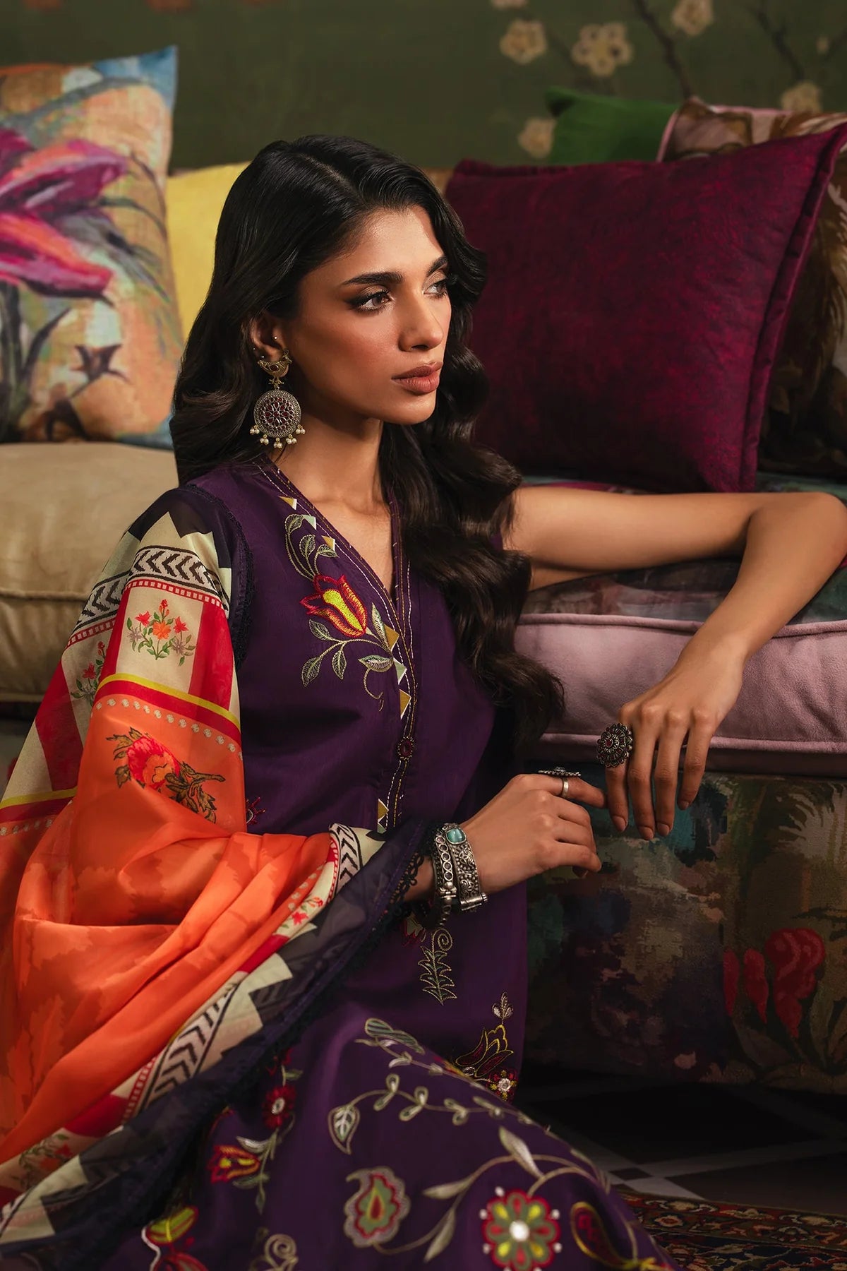 EMBROIDERED SUIT (E4132/103/518) Ethnc