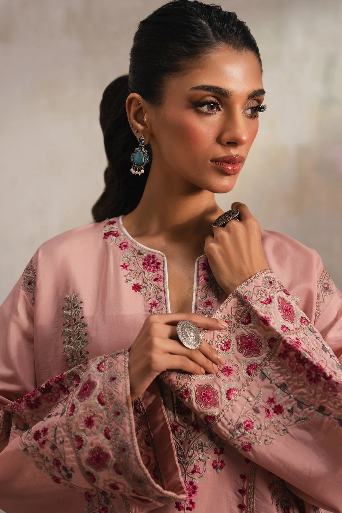 EMBROIDERED SUIT (E4244/103/314) Ethnc