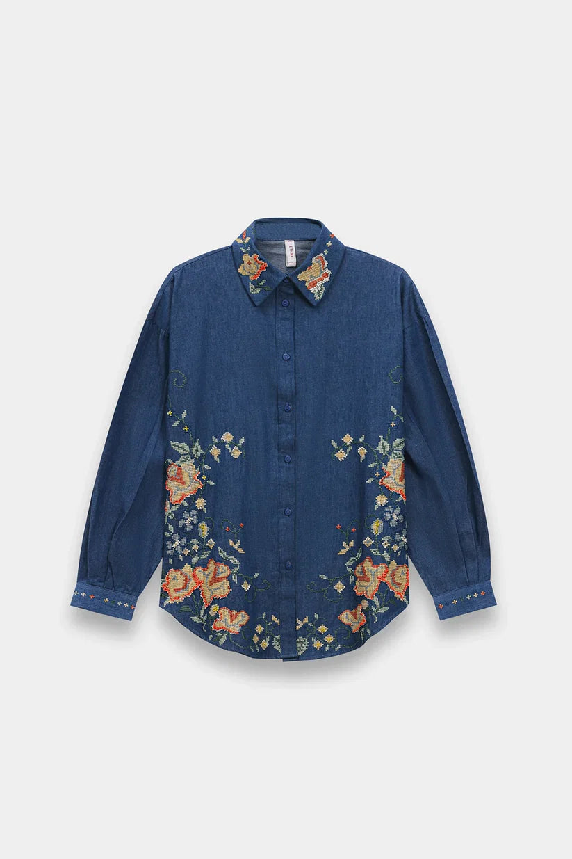 DENIM BLUE | S2E0485/119/625 | BOHO NEW LOOKBOOK | Ethnc