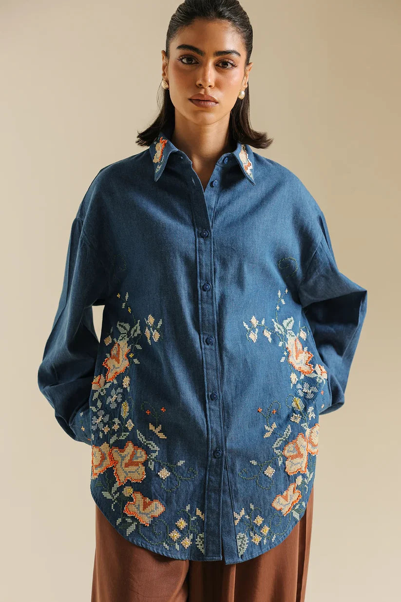 DENIM BLUE | S2E0485/119/625 | BOHO NEW LOOKBOOK | Ethnc