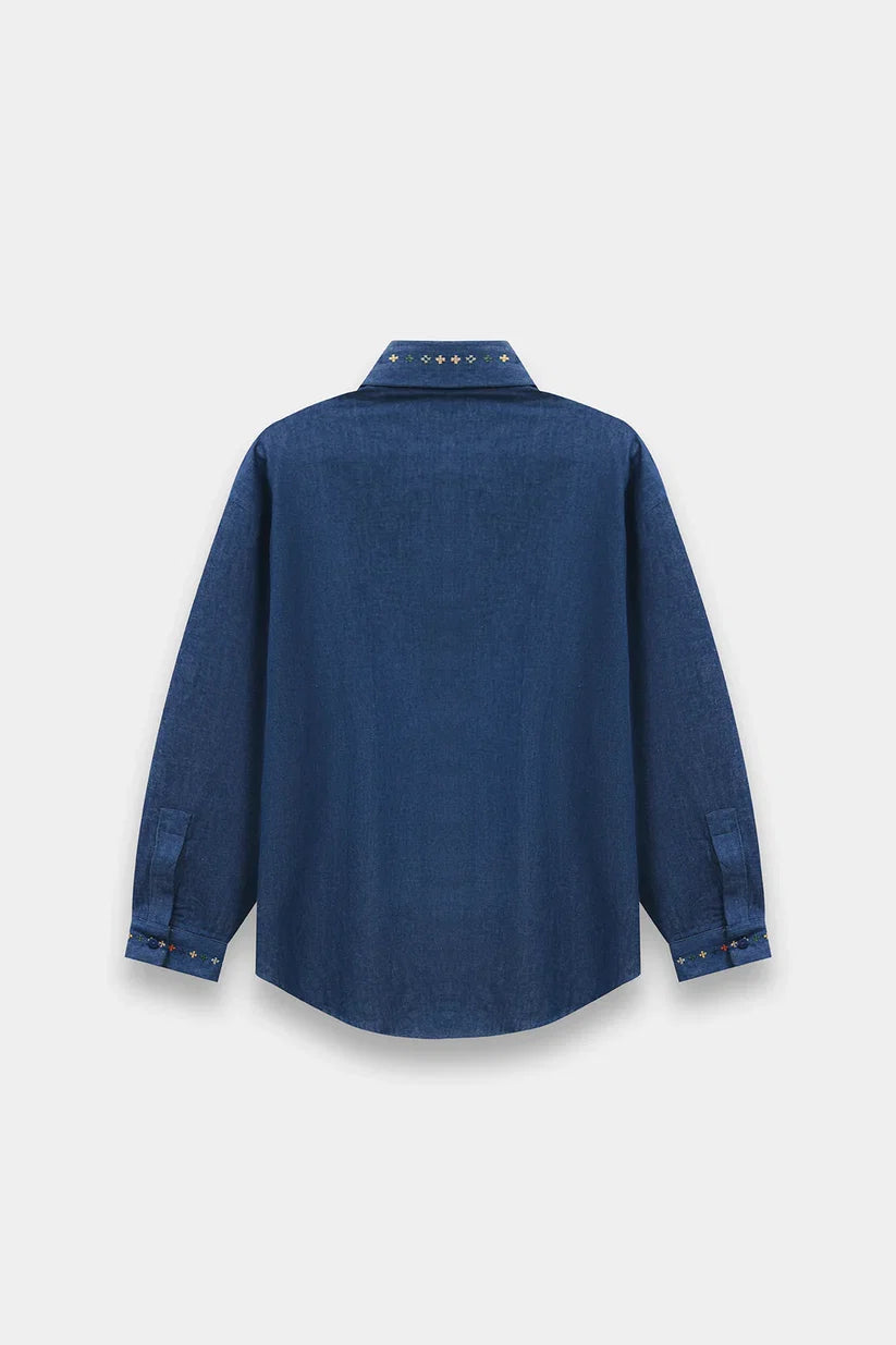 DENIM BLUE | S2E0485/119/625 | BOHO NEW LOOKBOOK | Ethnc