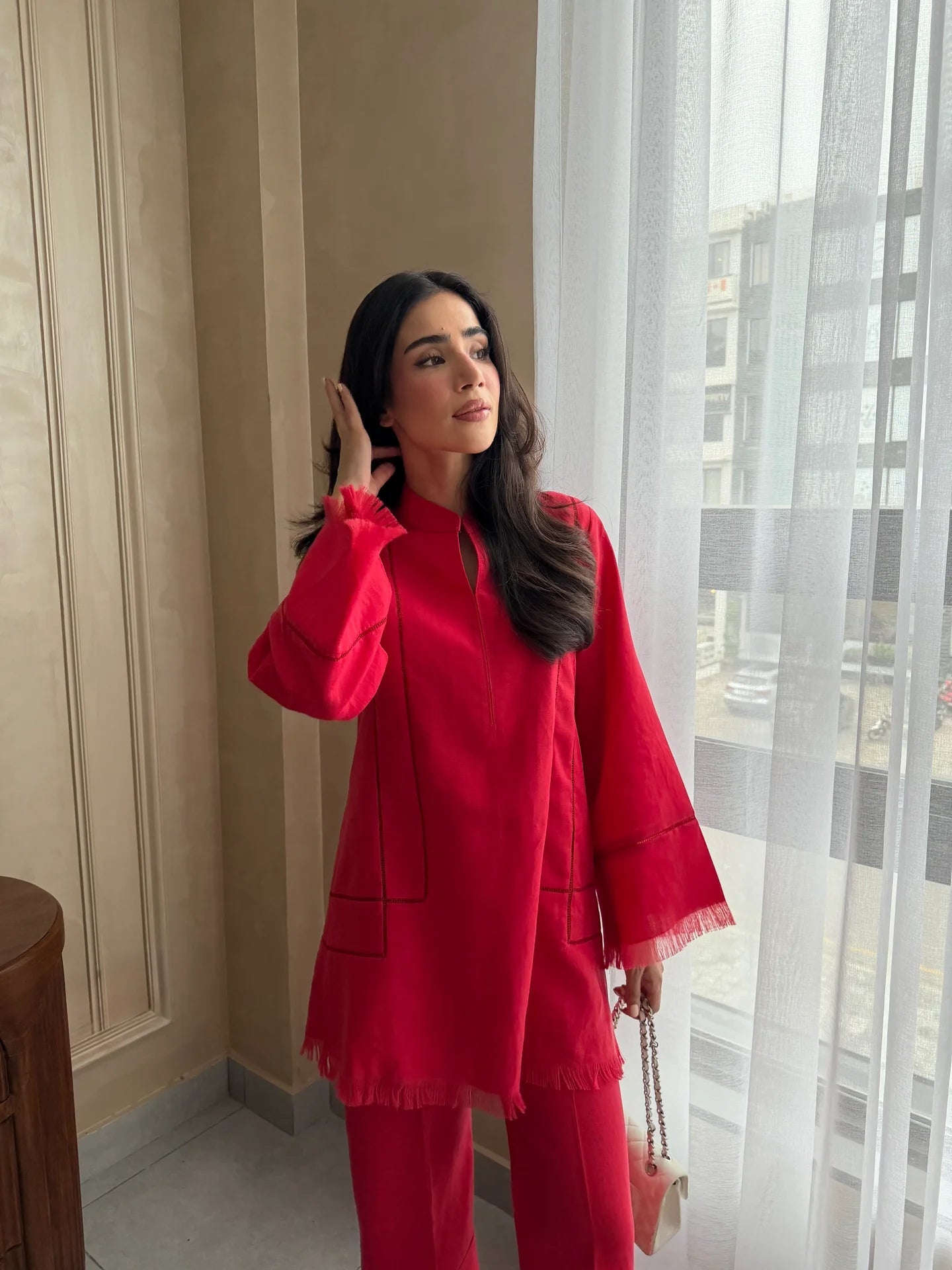 POPPY RED NEW CARLO | Sak Atelier