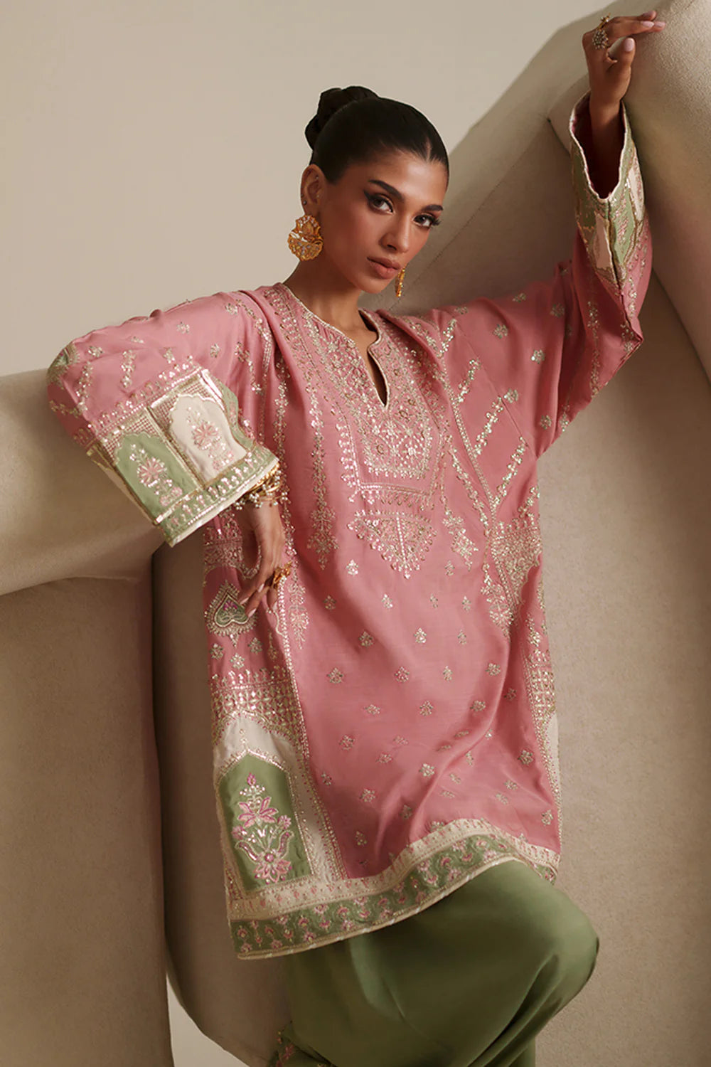 PINK PEACOCK | E1078/104/408 | Women Boutique SS '26 - Drop 3 | Ethnc