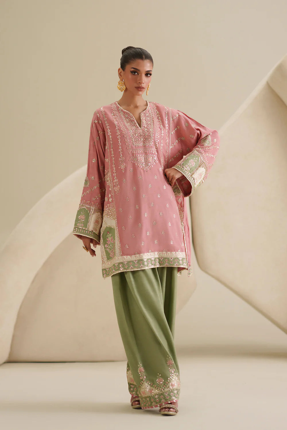 PINK PEACOCK | E1078/104/408 | Women Boutique SS '26 - Drop 3 | Ethnc