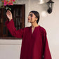 2PC Embroidered Khaddar MSK 05 – Maroon | Winter Solids | Silayi Pret