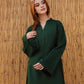 2PC Embroidered Khaddar MSK 05 – Bottle Green | Winter Solids | Silayi Pret