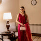 Maroon muse | New Arrivals | Zaman By MnM