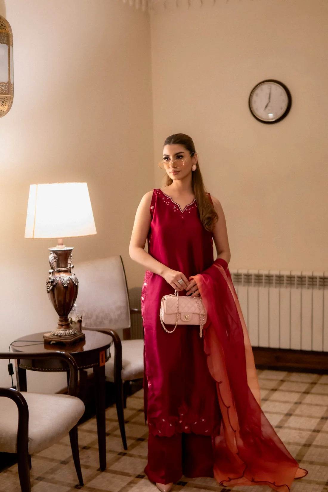 Maroon muse | New Arrivals | Zaman By MnM
