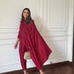 Bare Set in Wine Red | Bare By Zehra Saleem