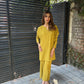 MUTED CHARTREUSE GABBY SET | SAK ATELIER