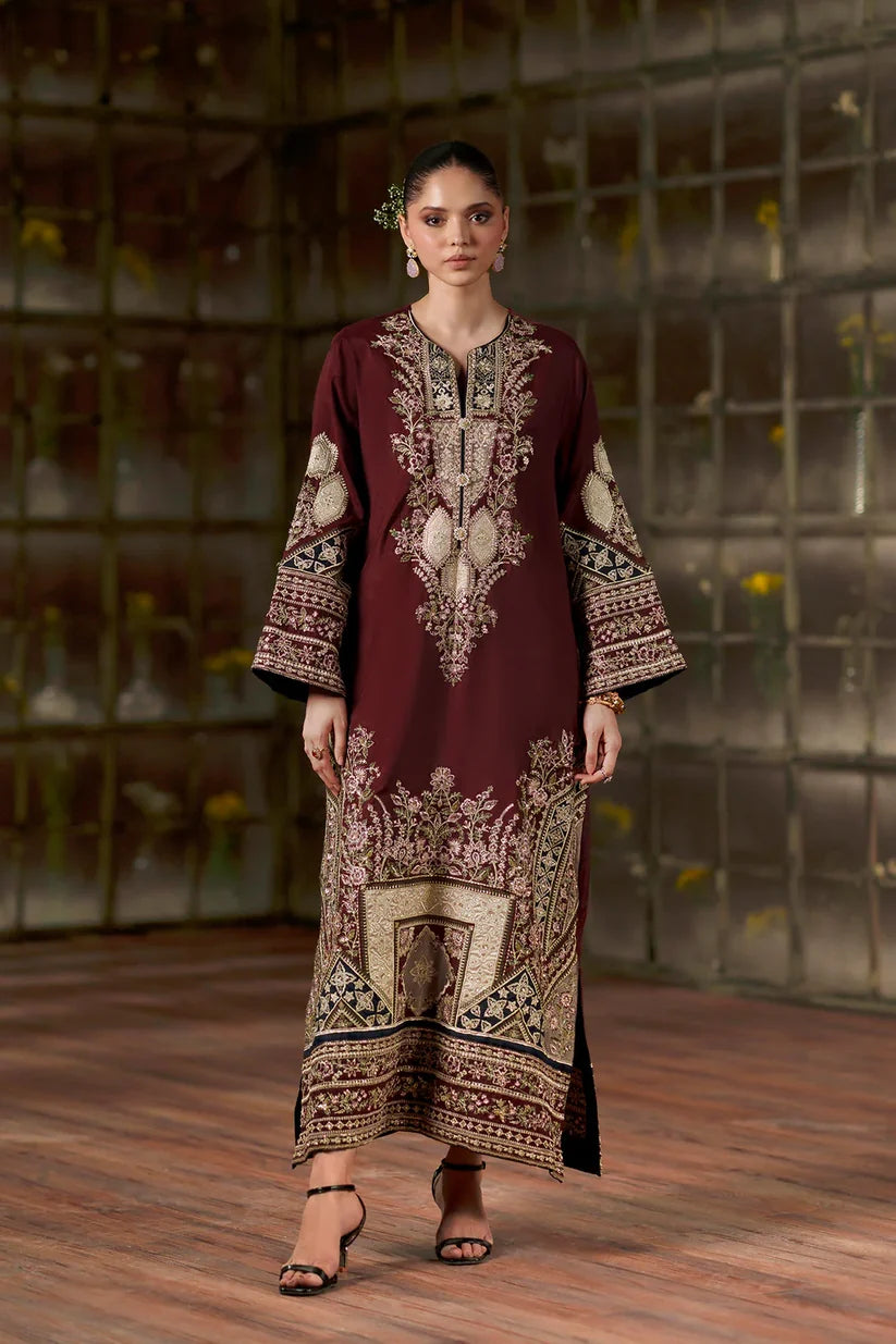 DEEP BURGUNDY | E1141/104/414 | Women Boutique HS Drop- 02 | Ethnc